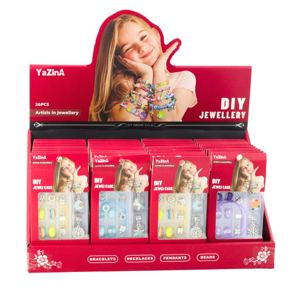 DIY Jewelry Bracelet Making Kit Beads Pendants Mix