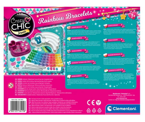 Crazy Chic Perlen-Set: Bunte Armbänder Clementoni 78415