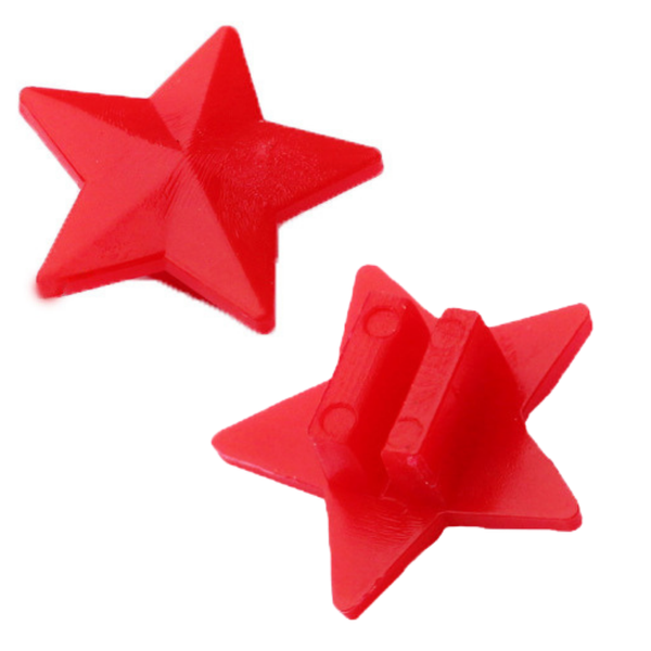 Perlenset für Fahrradspeichen Sterne Bunt 2cm 35St