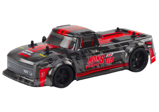 Remote Controlled Car Pick-Up 1:18 Rubber Tires Red