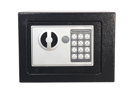 Electronic Safe Code Locker Steel Black