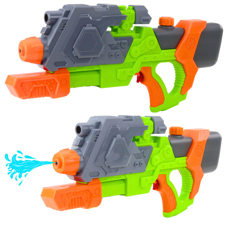 Mechanically Pumped Water Gun Green-Orange 50 cm