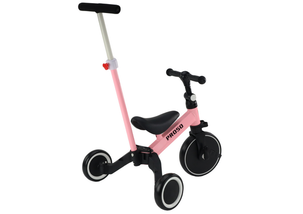 PRO50 Dreirad mit Schiebegriff Pink
