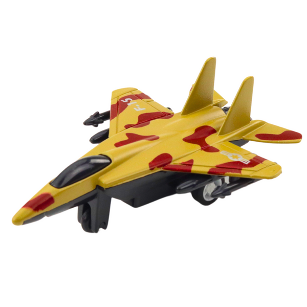 Military Fighter With Friction Drive Metal 11cm Mix