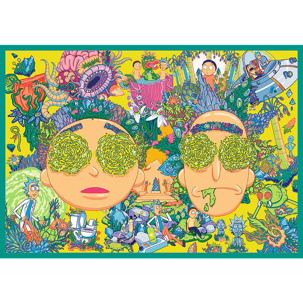 Puzzle - 4x250 - The crazy world of Rick and Morty - Warner Rick and Morty Trefl 13338