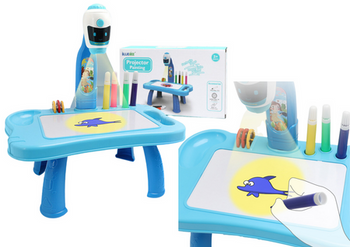 Mini Projector Robot Table 2in1 Accessories Blue