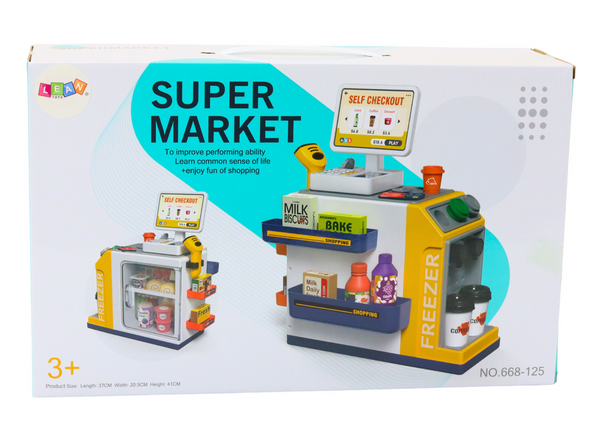 Supermarket Cash Register Scanner Lights and Sounds Set