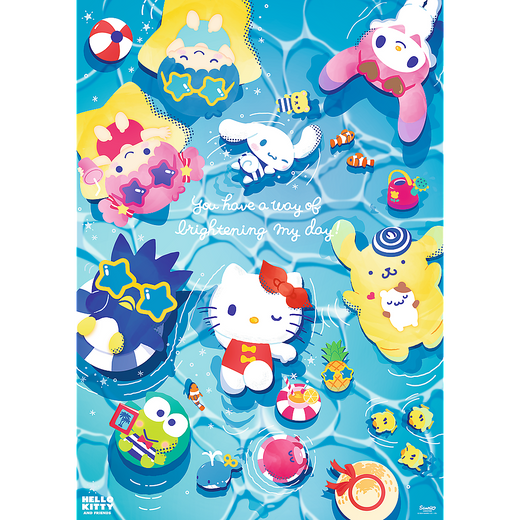 Puzzle - 1000 Premium Plus - Hello Kitty - Letni relaks - Trefl 12067