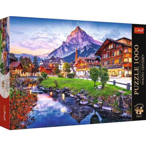 Puzzle - 1000 Premium Plus - Photo Odyssey: Alpejskie miasteczko - Trefl 10854