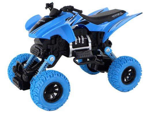 XC-Quad-Fahrzeug mit Friktionsantrieb Blau