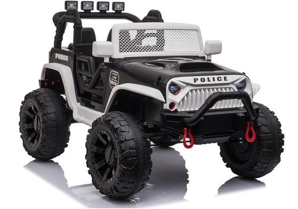 Kinderfahrzeug JC666 Polizei Weiß