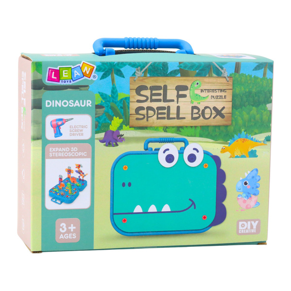 DIY-Schraubendreher-Set, Koffer, Puzzle, Dinosaurier, Blöcke, Schraubendreher, 228-tlg.