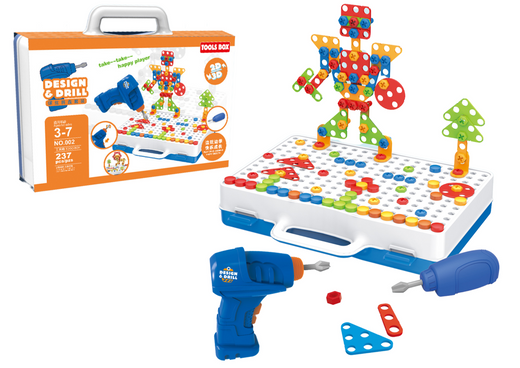 Creative Mosaic Puzzle 2D/3D screwdriver + carrying case 248 Pcs