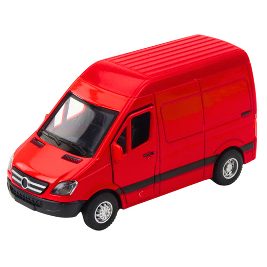 Lieferwagen Metall Rot 1:32 Lichter Sounds