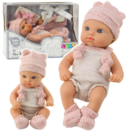 Baby Doll, Pink Outfit, Hat, Bib, 18 cm