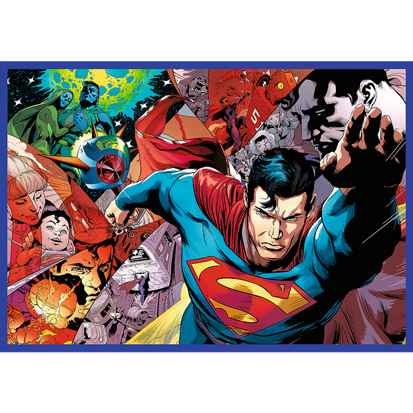 Puzzle - 4x250 - Superman's Courage - Warner Superman Trefl 13340