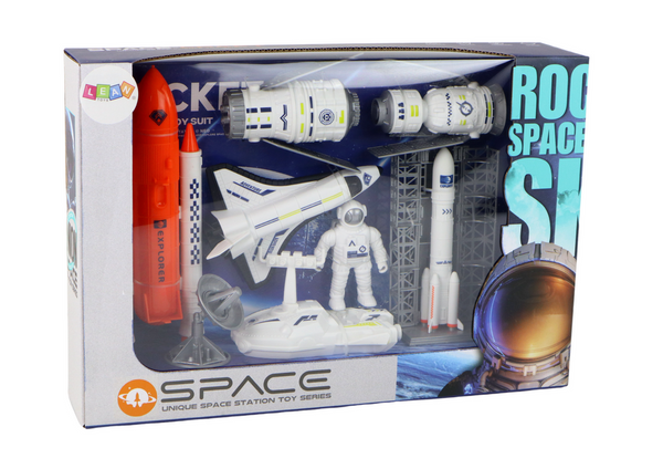 Space Set Space Mission Rocket Spaceship 8 pieces.
