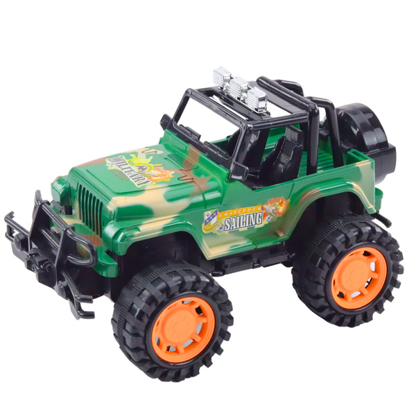 Large Military Off-Road Vehicle Green