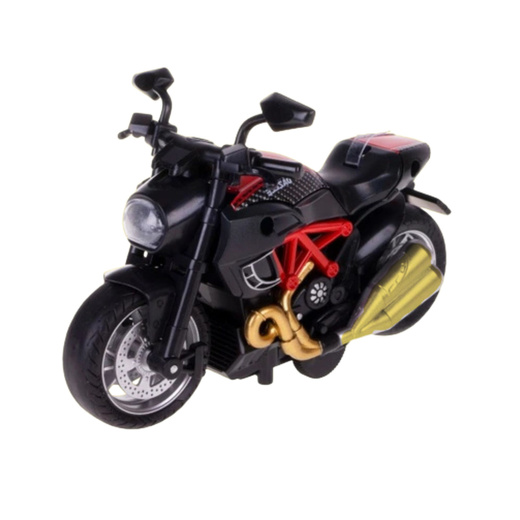 Motorrad zum Zusammenbauen Twisting Metal 1:14 DIY Rot