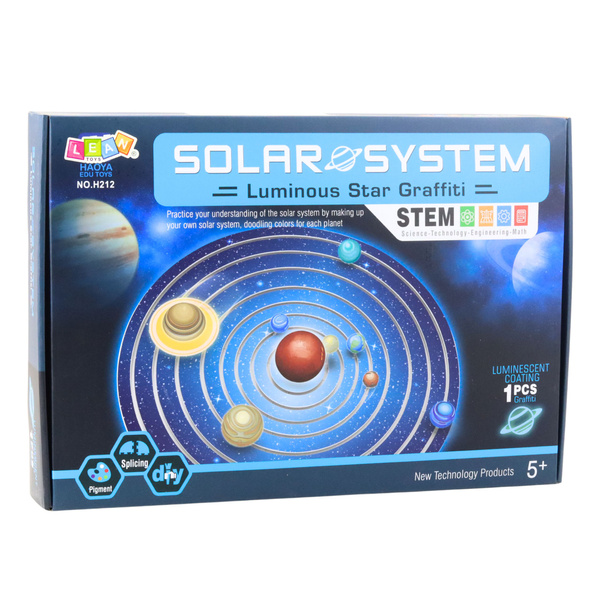 DIY-Lernset aus Kunststoff mit Planeten des Sonnensystems