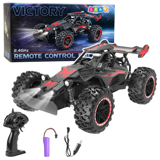 Remote Controlled RC Car Off-Road Red 1:18 20 km/h