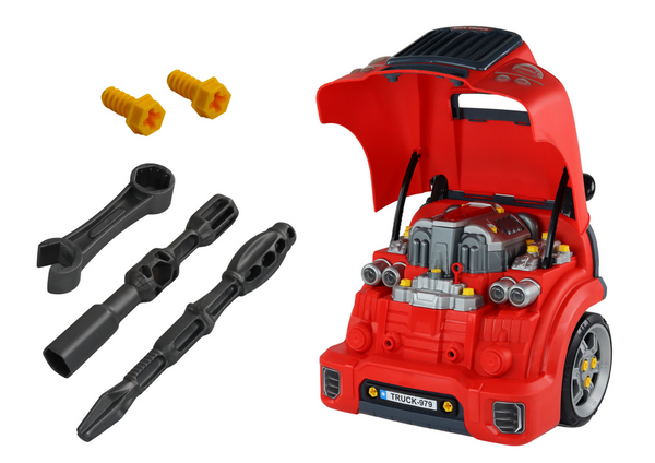 Werkstatt-Motor-LKW-Demontage-DIY-Kit Rot