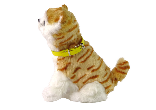 Interactive Plush Kitty Soft fur Stroke its head and learn its functions