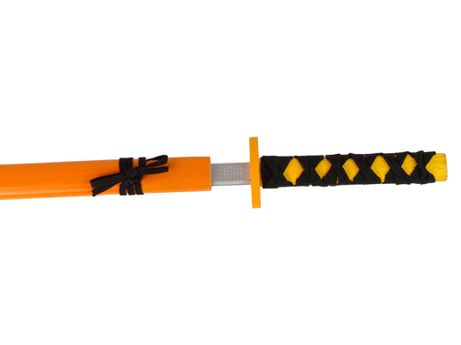 Holzschwert Orange Requisite für Ritter 73 cm