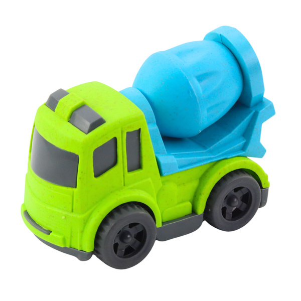 Construction Vehicle Set: Cars, Concrete Mixer, Truck with Hook, BIOPlastic