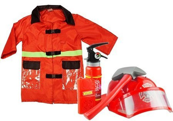 Feuerwehr-Set Kinder Feuerwehrmann  Zubehör Feuerwehrmannjacke Walkie-Talkie