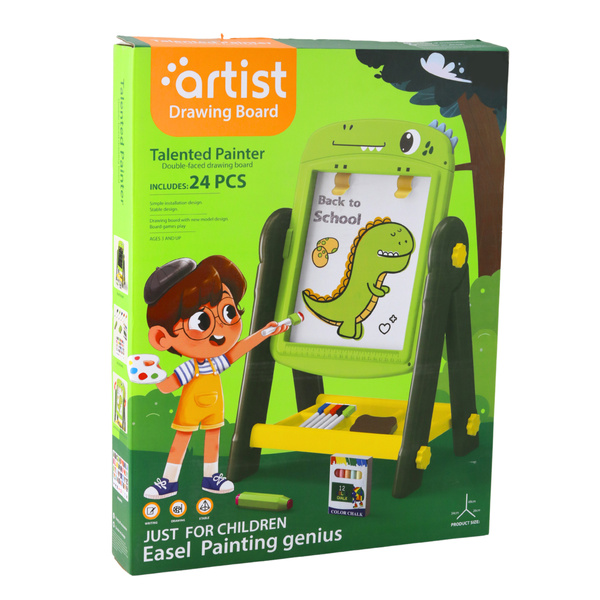 Double-sided Magnetic Dry Erase Board Dinosaur Green Accessories