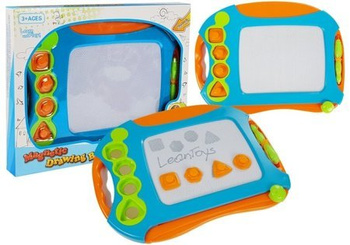 Magnetisches Zeichenbrett mit geometrischen Stempeln