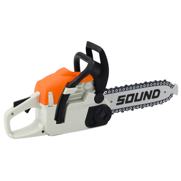 Kettensägenhelm, Brille, Handschuhe, Sounds-Set