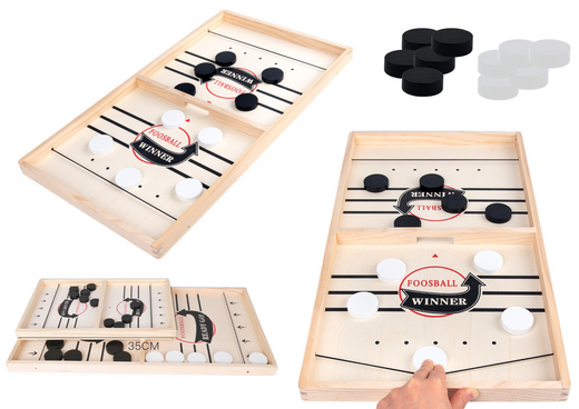 Hockey Catapult Wooden Air Hockey Game 36cm