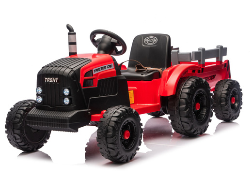 Traktor Na Akumulator CH9959B Z Przyczepą Czerwony 24V 