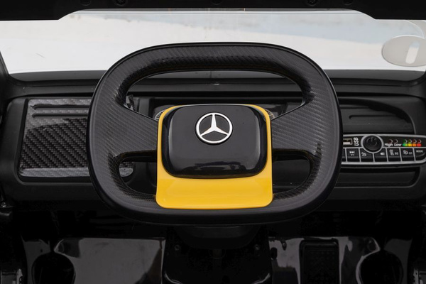 Batterieauto Mercedes XMX622B Auflieger Gelb LCD