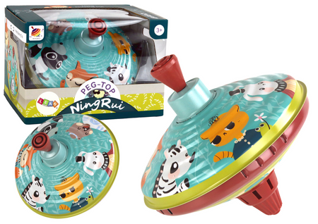 Metal Spinning Top Animals Toy Traditional