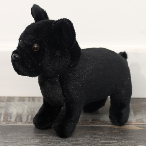 Plüsch Maskottchen Kuscheltier Kleiner Hund Schwarz 19cm