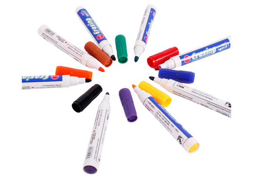 Set of 8 Colored Whiteboard Markers