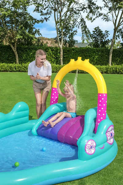Aufblasbarer Einhorn-Spielplatz 274 x 198 x 137 cm Bestway 53097