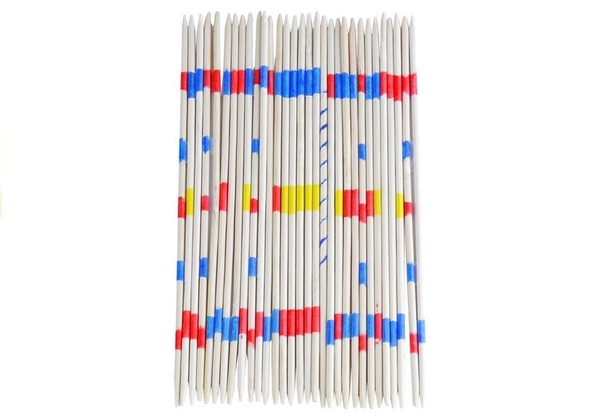 Mikado Wooden Pick-Up Sticks Game Play With Friends