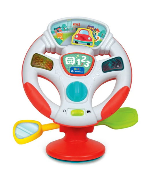 Interactive Talking Electronic Steering Wheel Polish and German Language Clementoni 17533