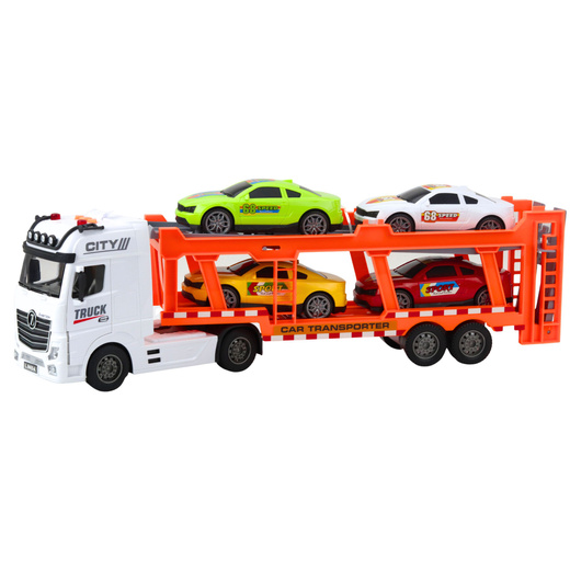 Lora Truck Tow Truck Set 4 Cars Opening Doors Lights Sounds