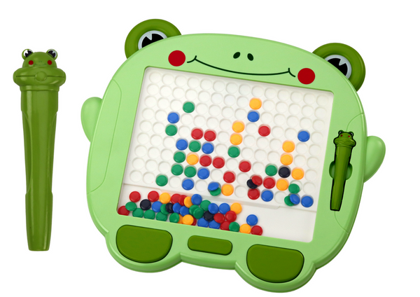 Magnetisches Lernbrett, Frosch-Stylus-Pad, grüne Perlen, Puzzle