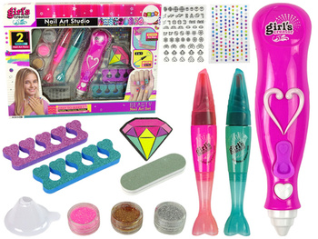 Nagellackierungsset Nagelstifte Glitter Dispenser Diamanten