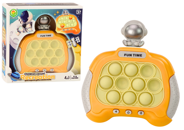 Sinnesspiel Pop-It Space Console Lights Sounds Yellow