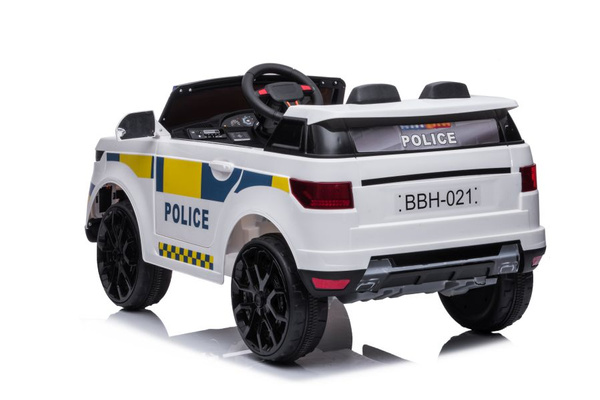 Elektroauto BBH-021 Polizei Weiß
