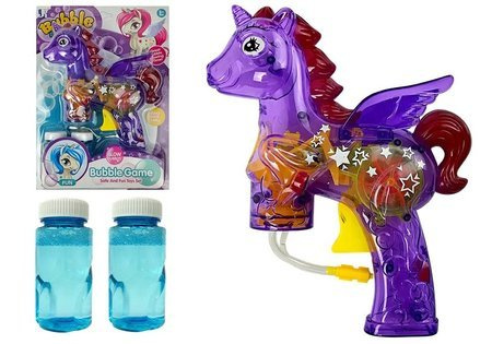 Soap Bubble Gun Einhorn Lila