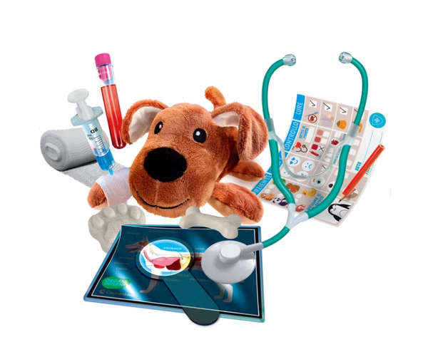 Science & Play Little Vet Set SOS Little Vet Puppy Polish Language Clementoni 50712