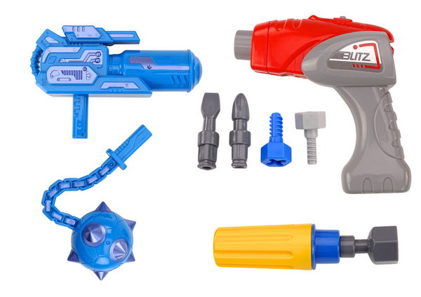 Screwing Robot Weapon Drill Screwdriver Light Sound Yellow